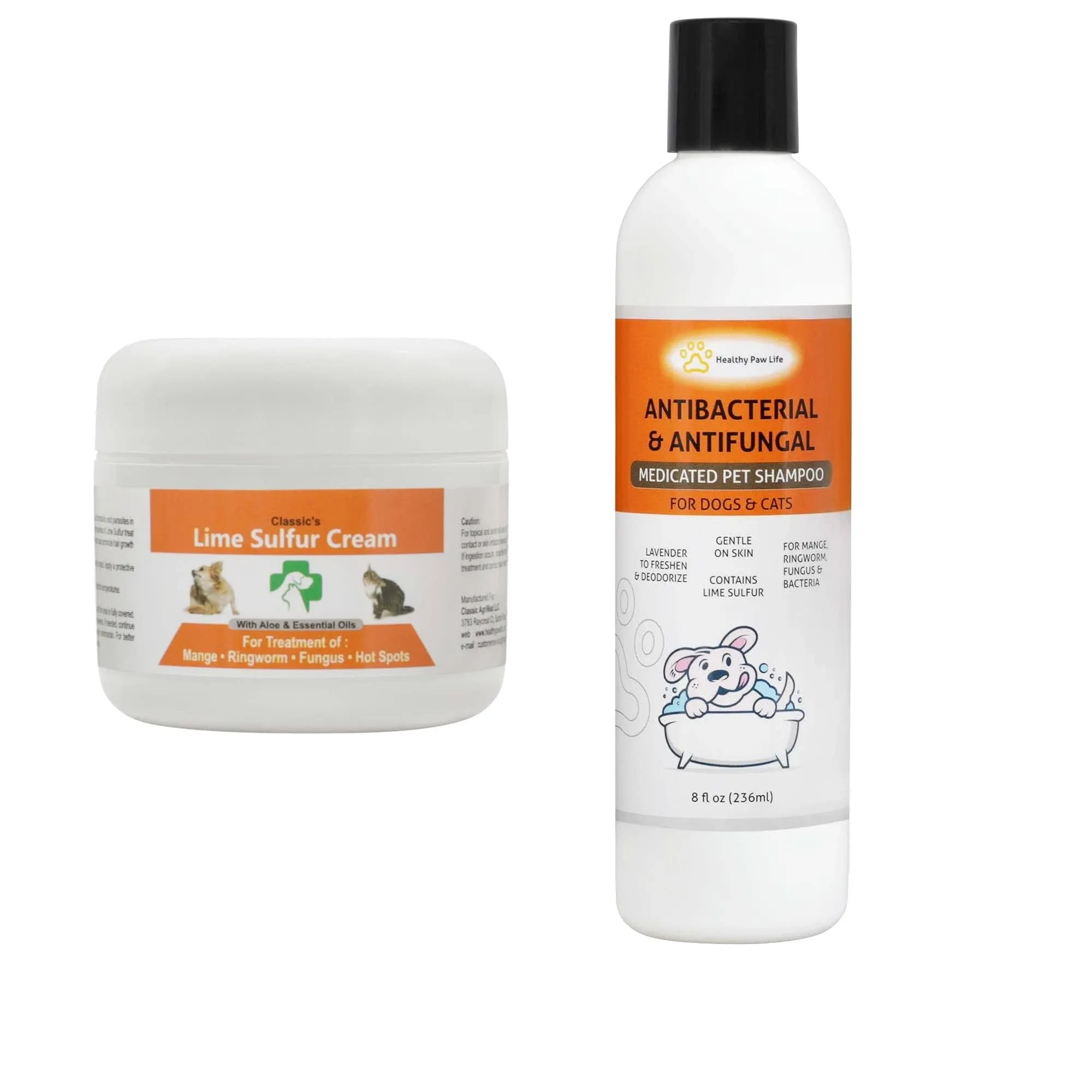 Healthy Paw Life Bundle - 2 Items: Classic's Lime Sulfur Cream (2 oz) and Classic ...