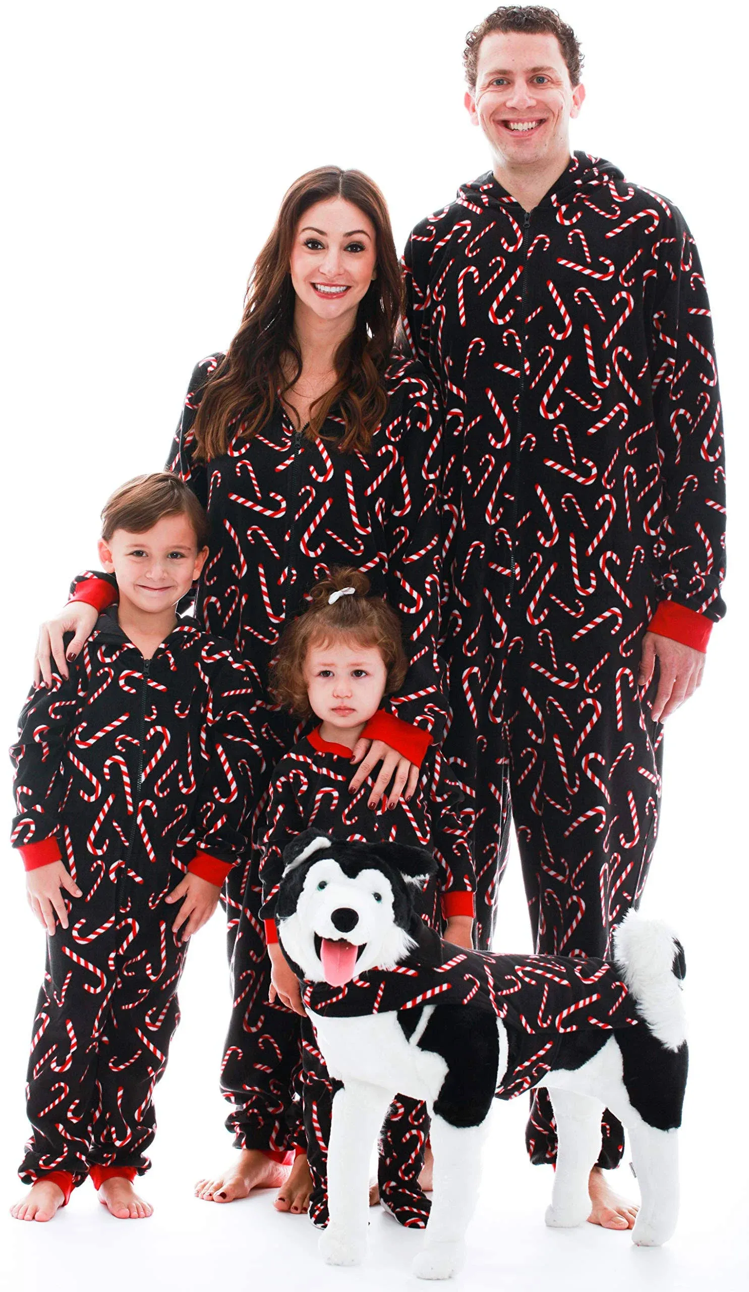 #followme Matching Adult Onesie for Family, Couples, Dog - Candy Cane