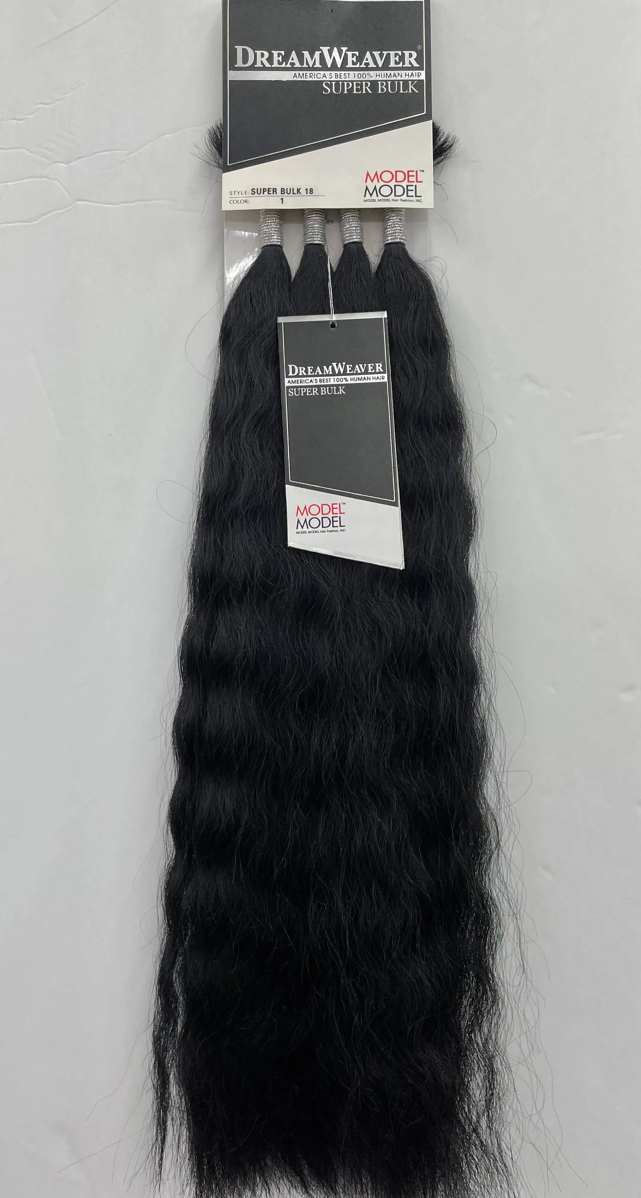 ModelModel Human Hair Braids Dream Weaver Super Bulk 18" (1B)