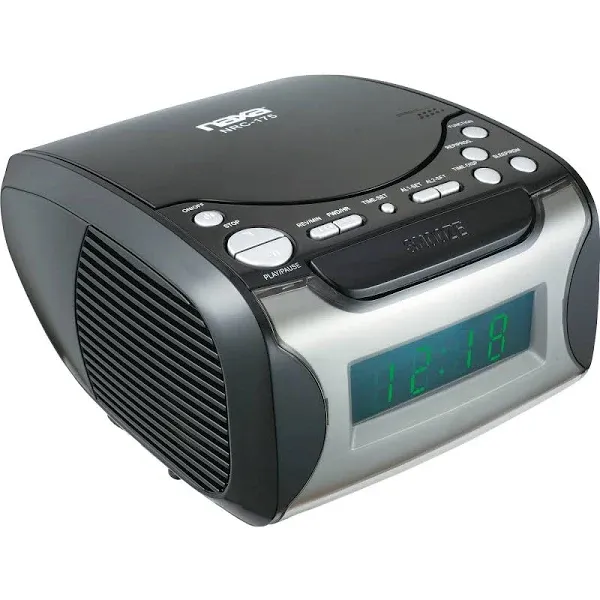 Naxa NRC-175 Digital Alarm Clock with Digital Tuning AM-FM Radio and CD Player