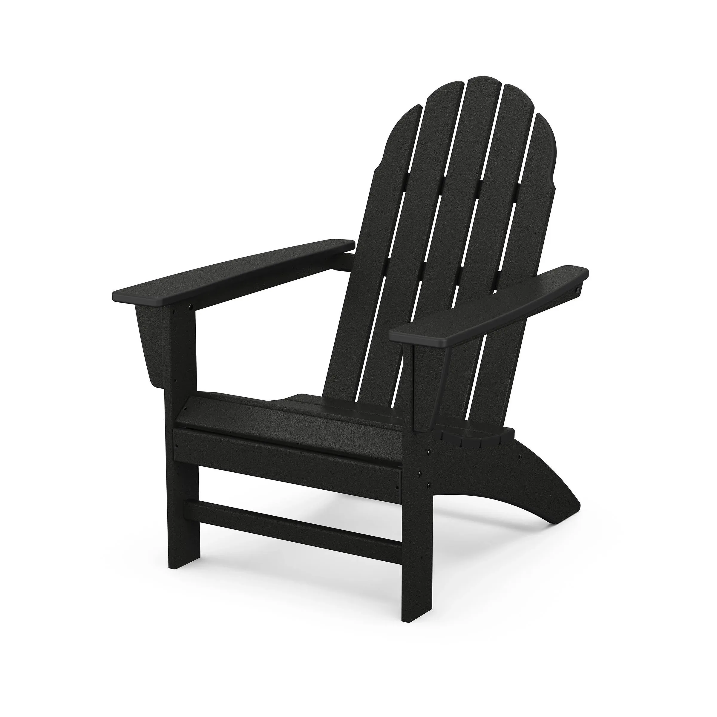 POLYWOOD Vineyard Adirondack Chair (Black)