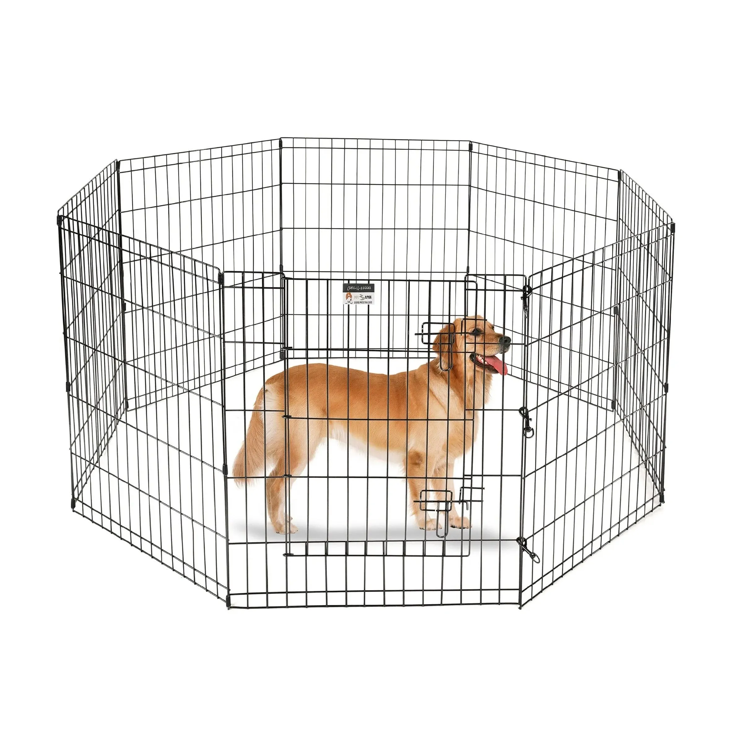 Pet Trex 30" Black Playpen for Pets - 8980625 | HSN