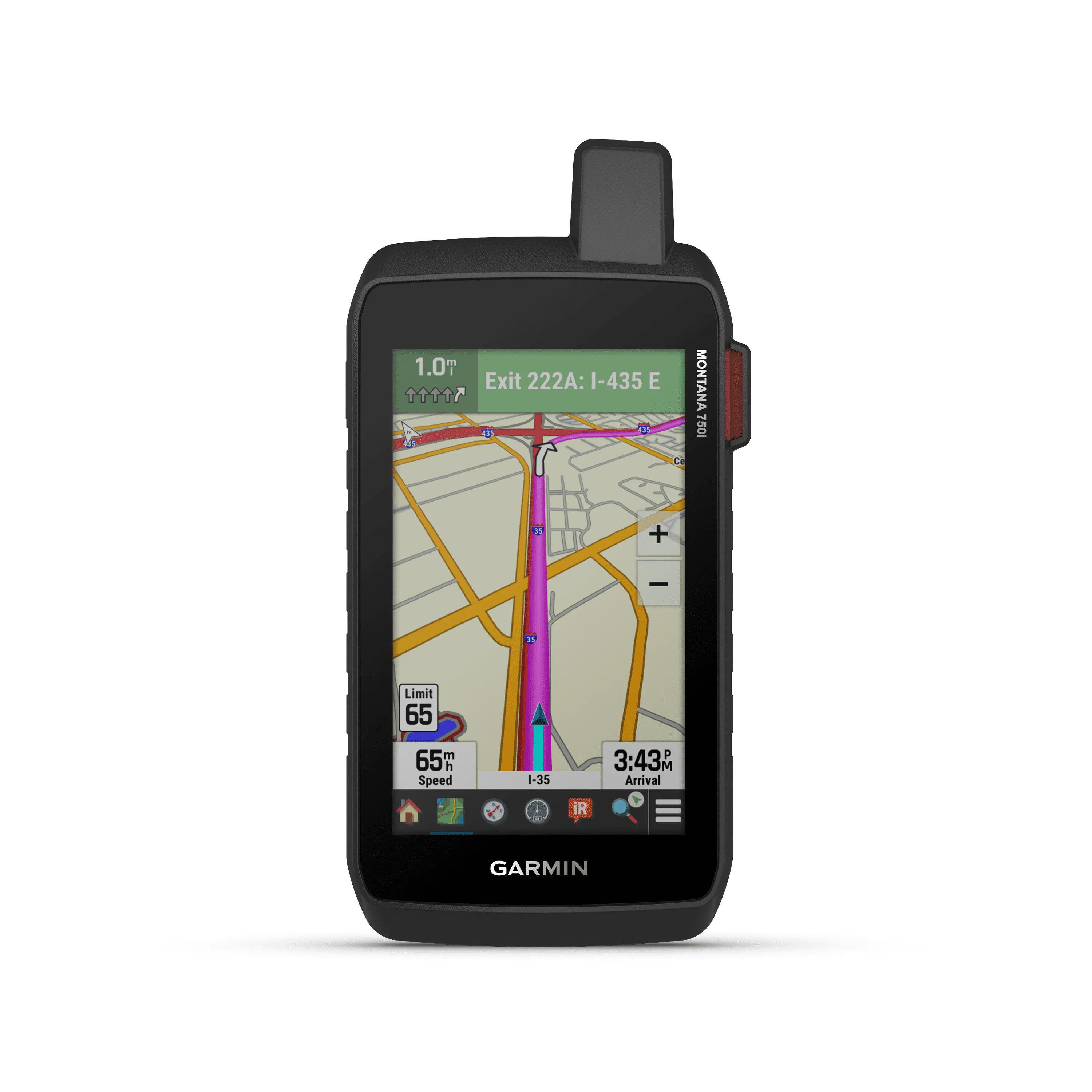 Garmin Montana 700i, Rugged GPS Handheld with Built-in inReach Satellite Technology, Glove-Friendly 5" Color Touchscreen