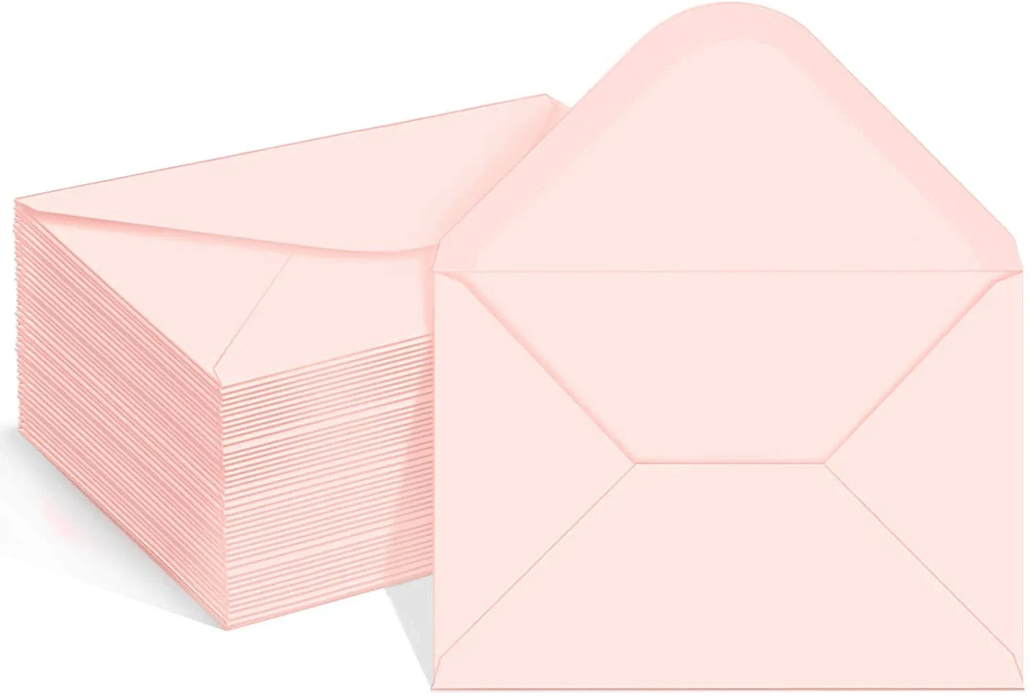 100 Pack 4x6 Pink A6 Envelopes for Invitations