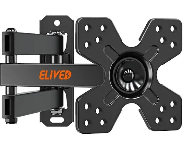 ELIVED TV Wall Mount for Most 13-30 inch TVs and Monitors, Swivel and Tilt Full Motion TV Mount Brackets, Rotation Articulating Extension Arm,