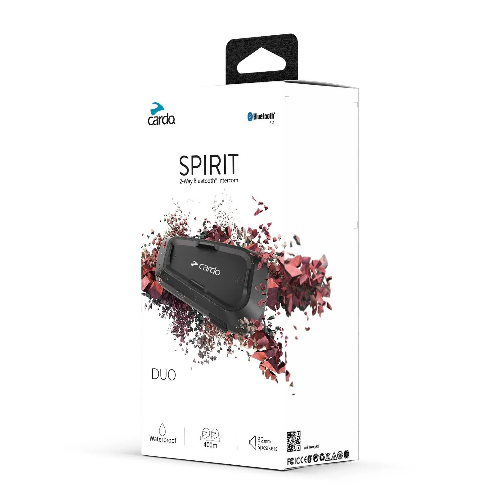 Cardo Spirit Duo Bluetooth Communication System - New! Fast Shipping!