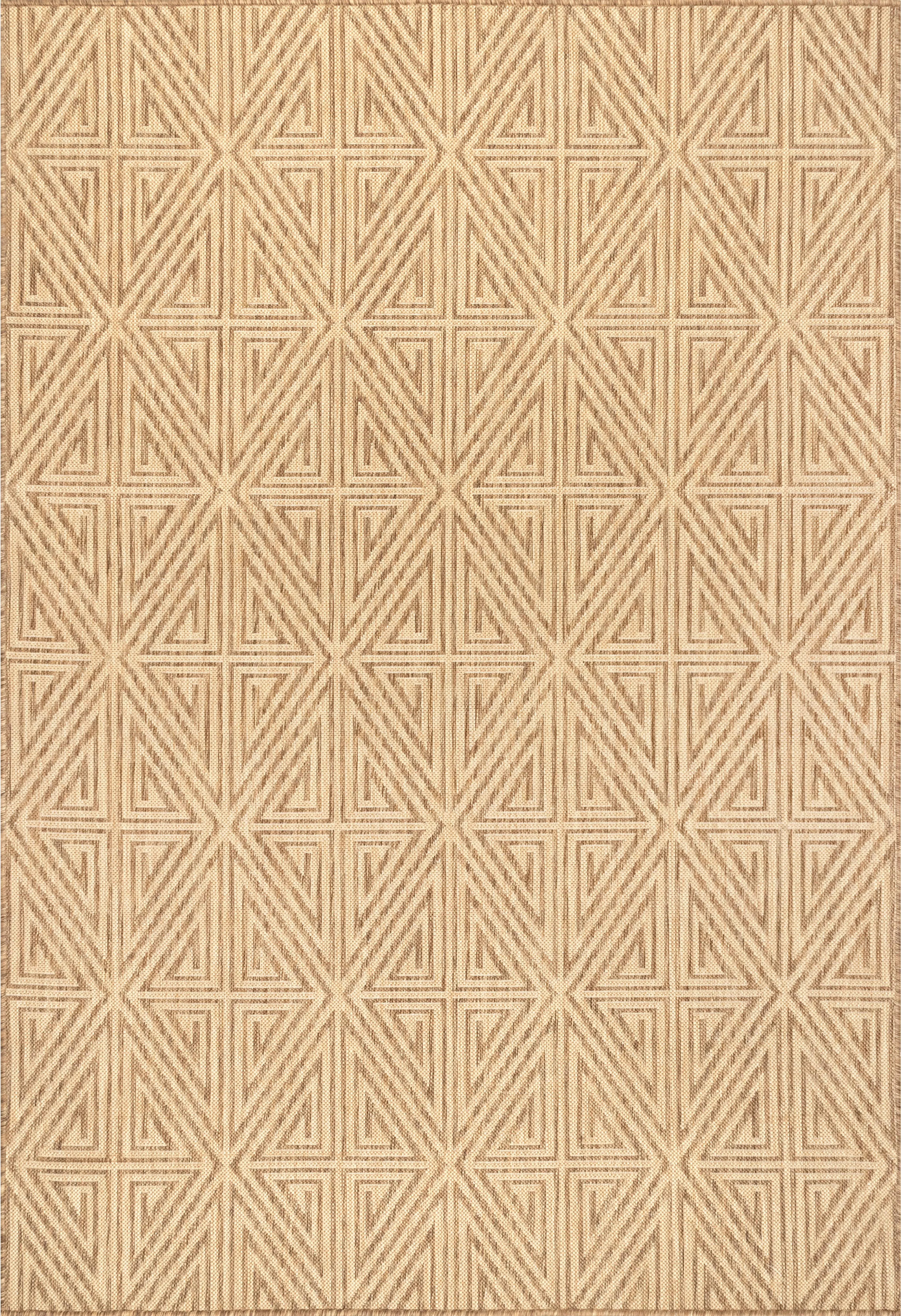 nuLOOM Harvey Abstract Trellis Indoor/Outdoor Area Rug, 4' x 6', Beige