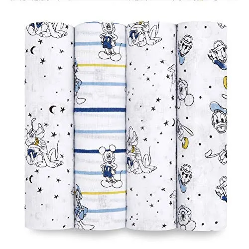 Aden + Anais Fruit Print Cotton Muslin Swaddle 4 Pack