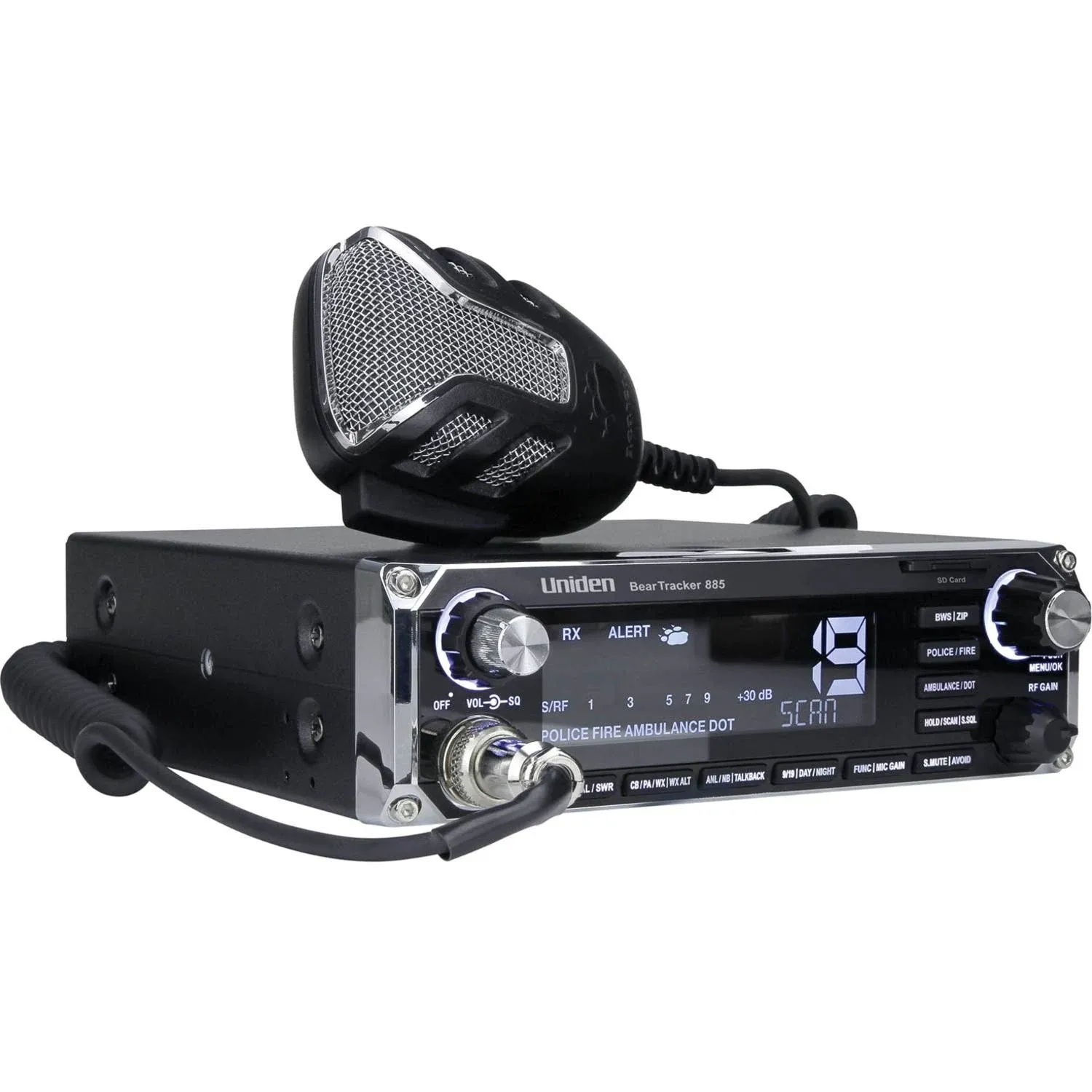 Uniden Beartracker 885 Hybrid CB Radio / Digital Scanner