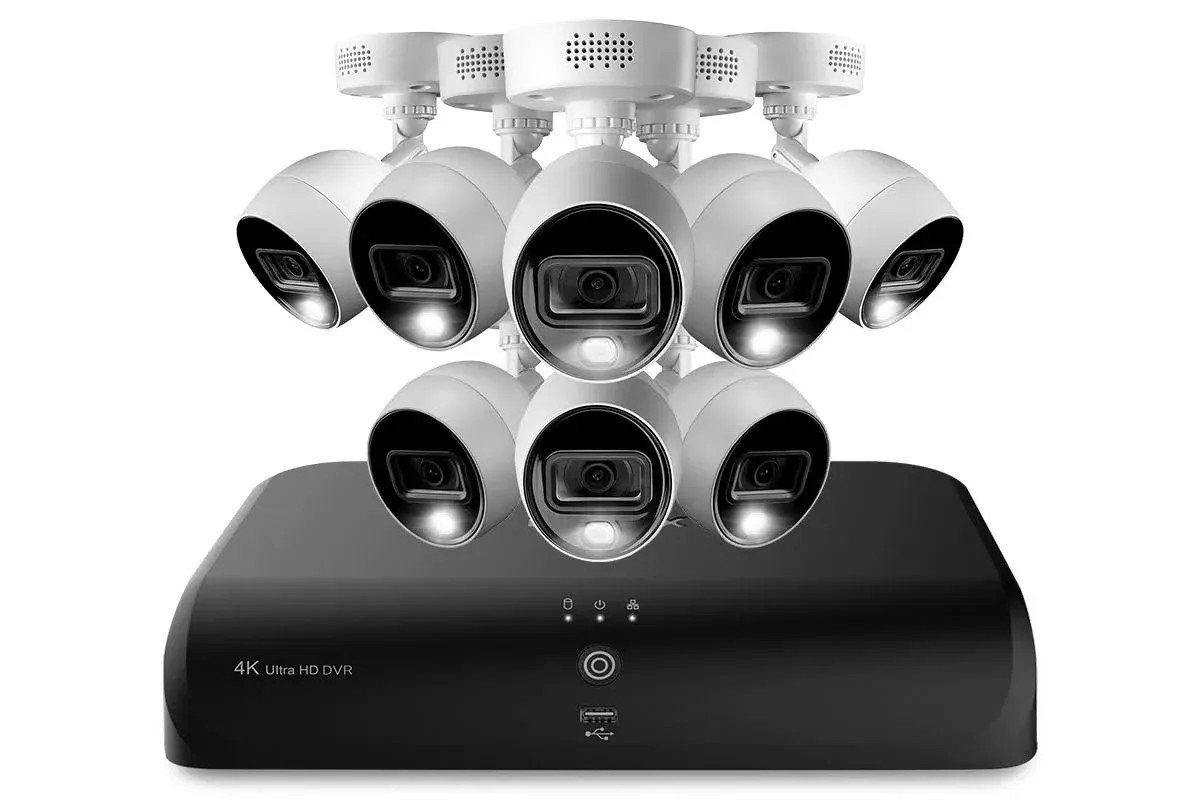 Lorex Fusion 4K 8MP 12 Camera Capable 2TB Wired DVR System Indoor/Outdoor Bullet Cameras