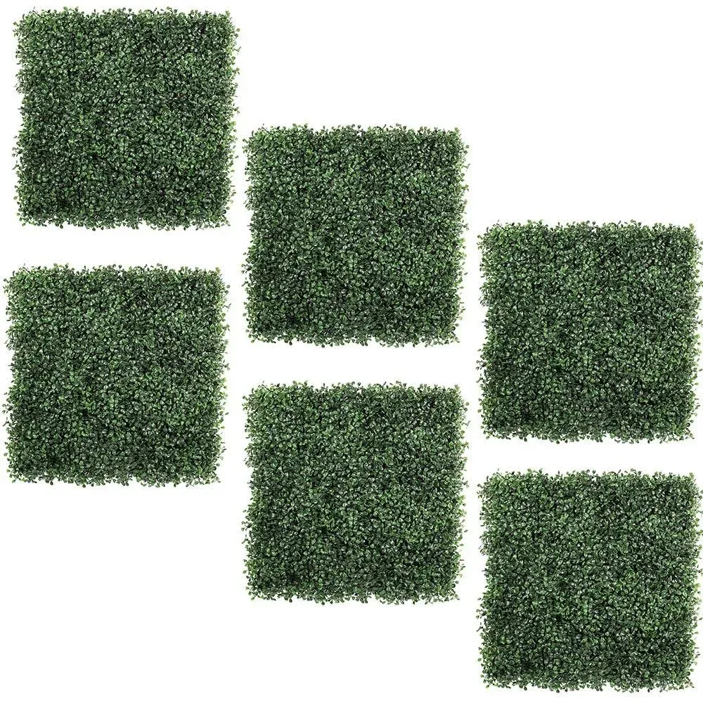 Kdgarden 12PCS 20"x20" Artificial Boxwood Panels Topiary Hedge Plant