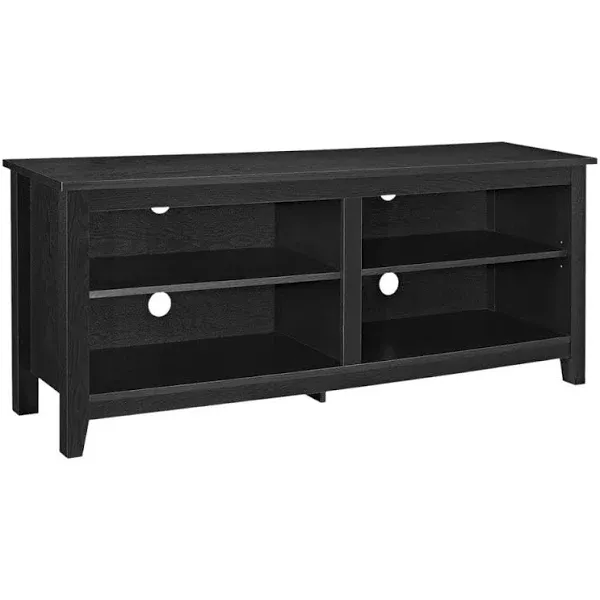 Walker Edison 4-shelf Media Console, Black