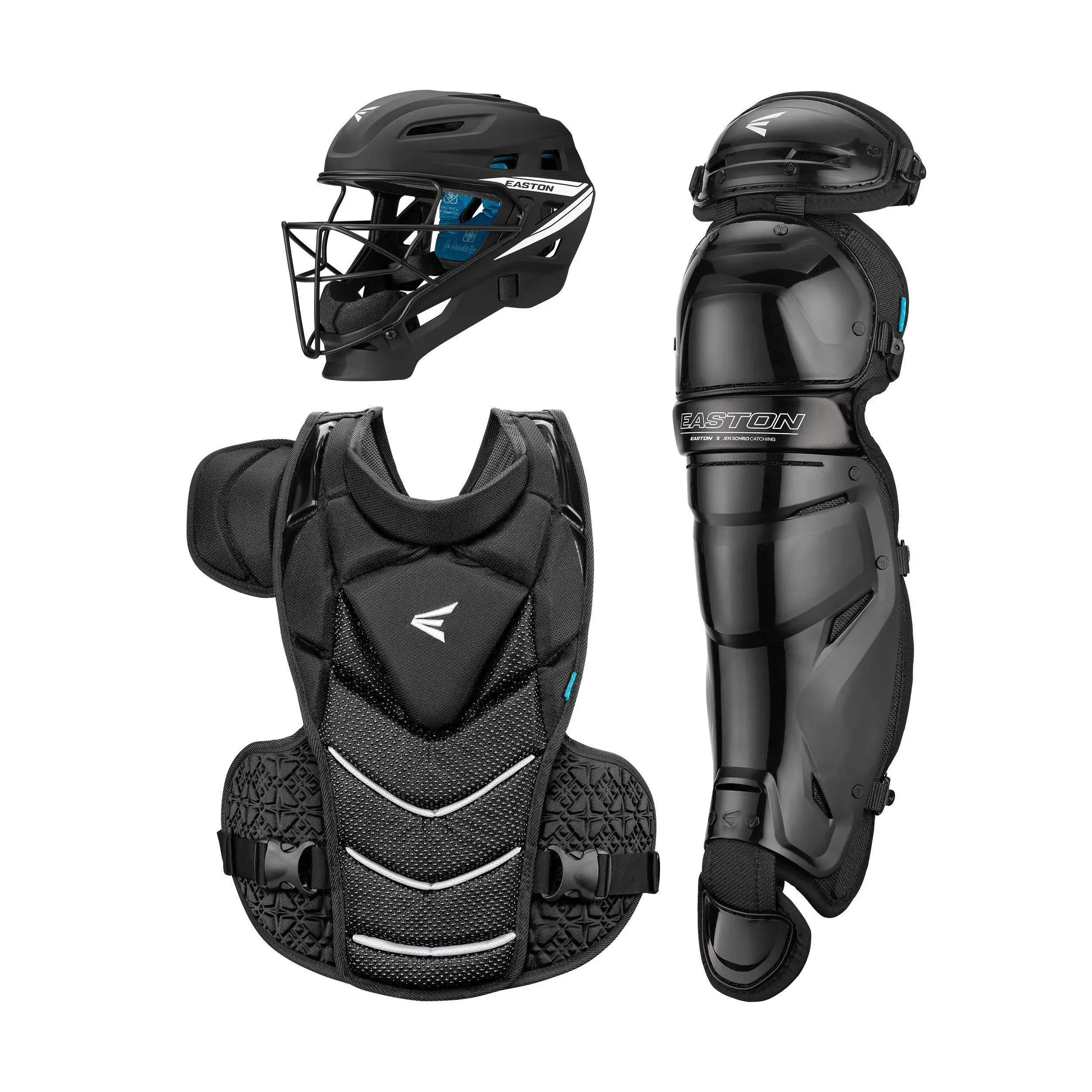 Easton | JEN SCHRO The Very Best 2.0 Fastpitch Softball Catcher's Equipment | Box Set | NOCSAE Certified | Multiple Sizes/Colors