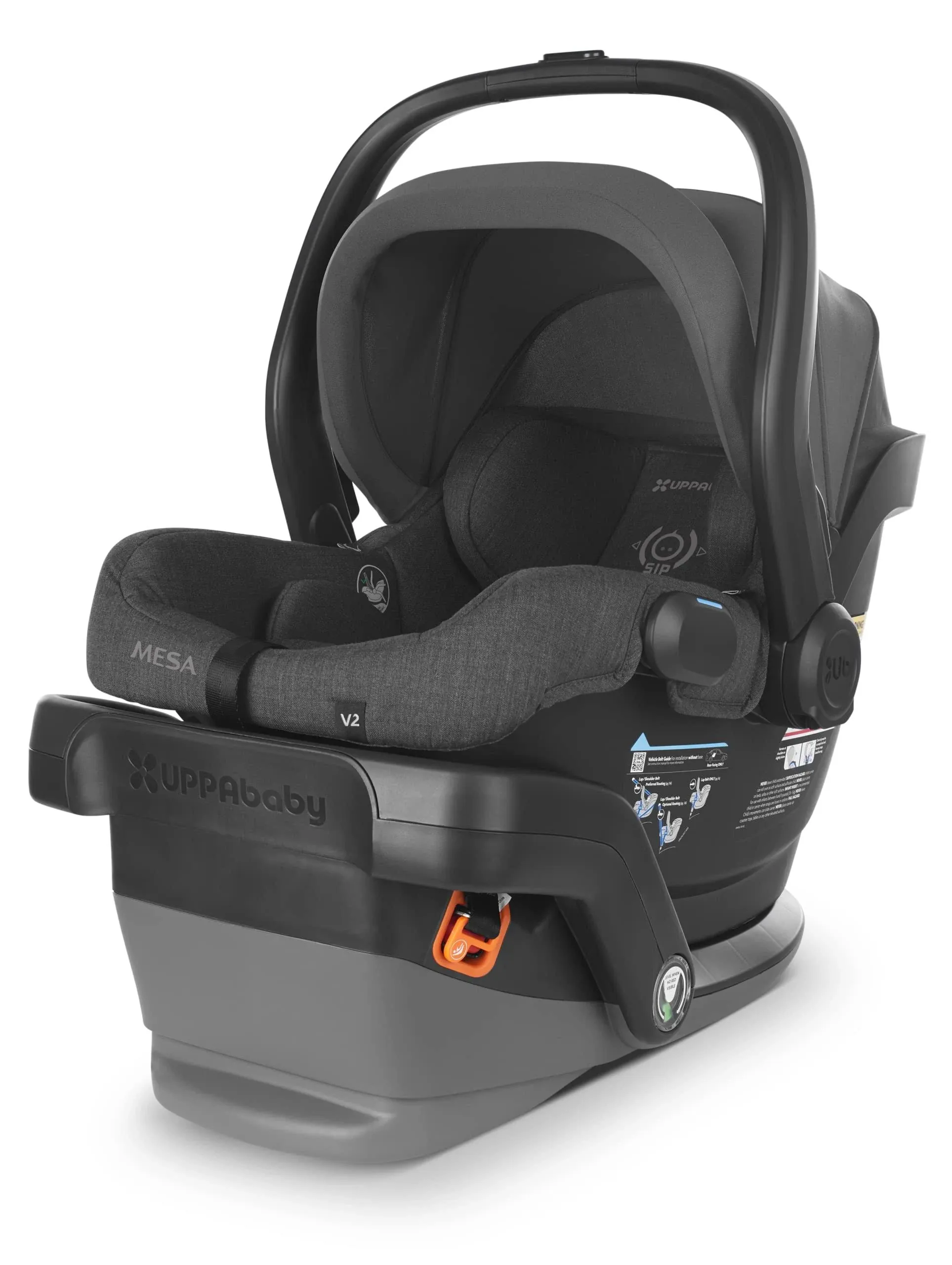 UPPAbaby Mesa V2 Lightweight Infant Car Seat - Greyson (Charcoal Melange Merino Wool)