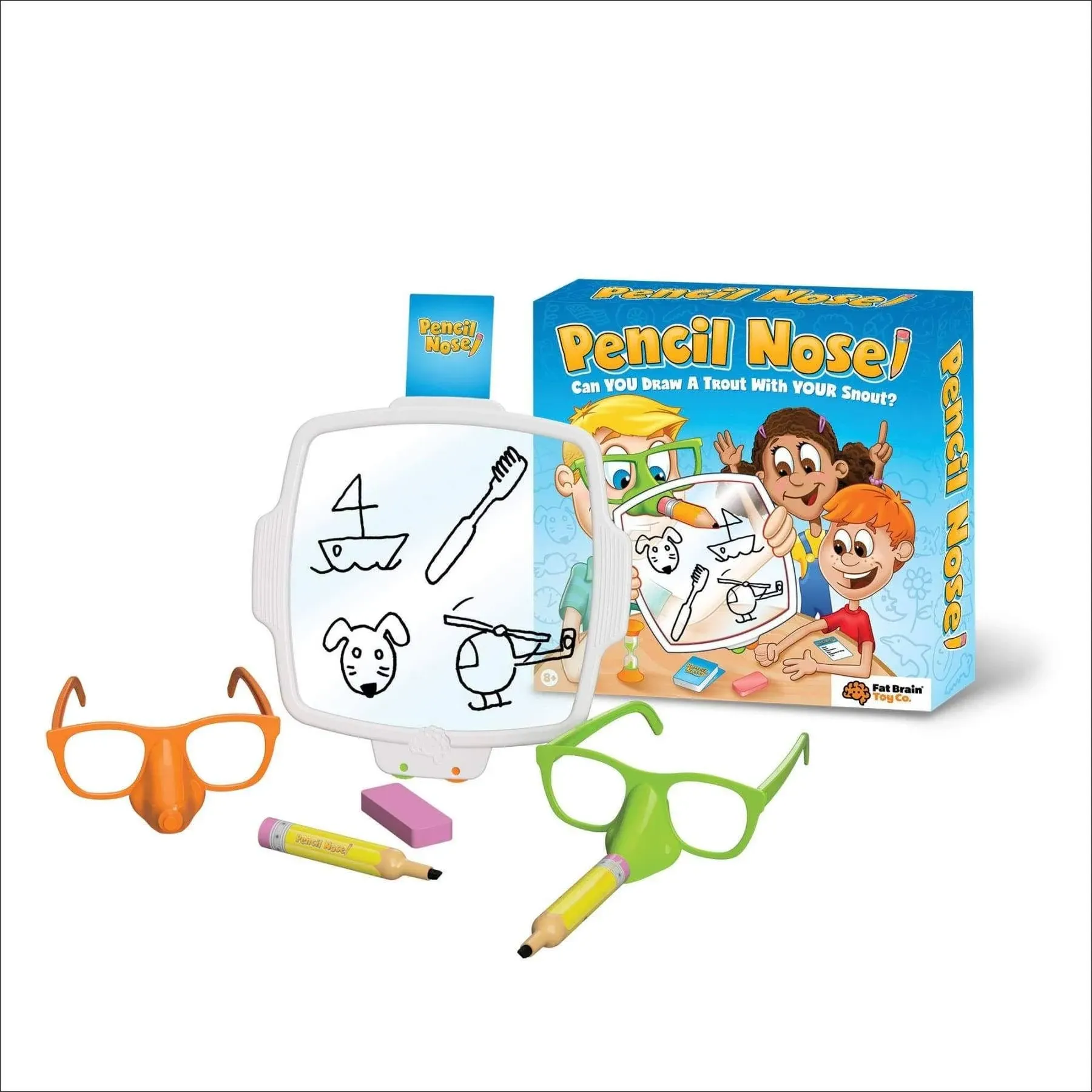 PENCIL NOSE DRAWING GAME Fat Brain Toy Co