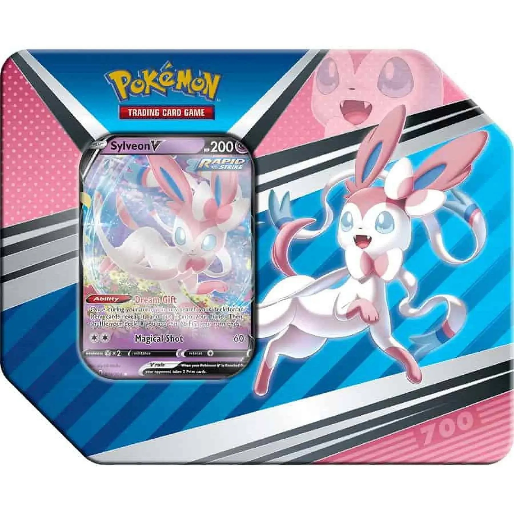 Pokemon V Heroes Sylveon Tin Set (5 Booster Packs & Foil Card)