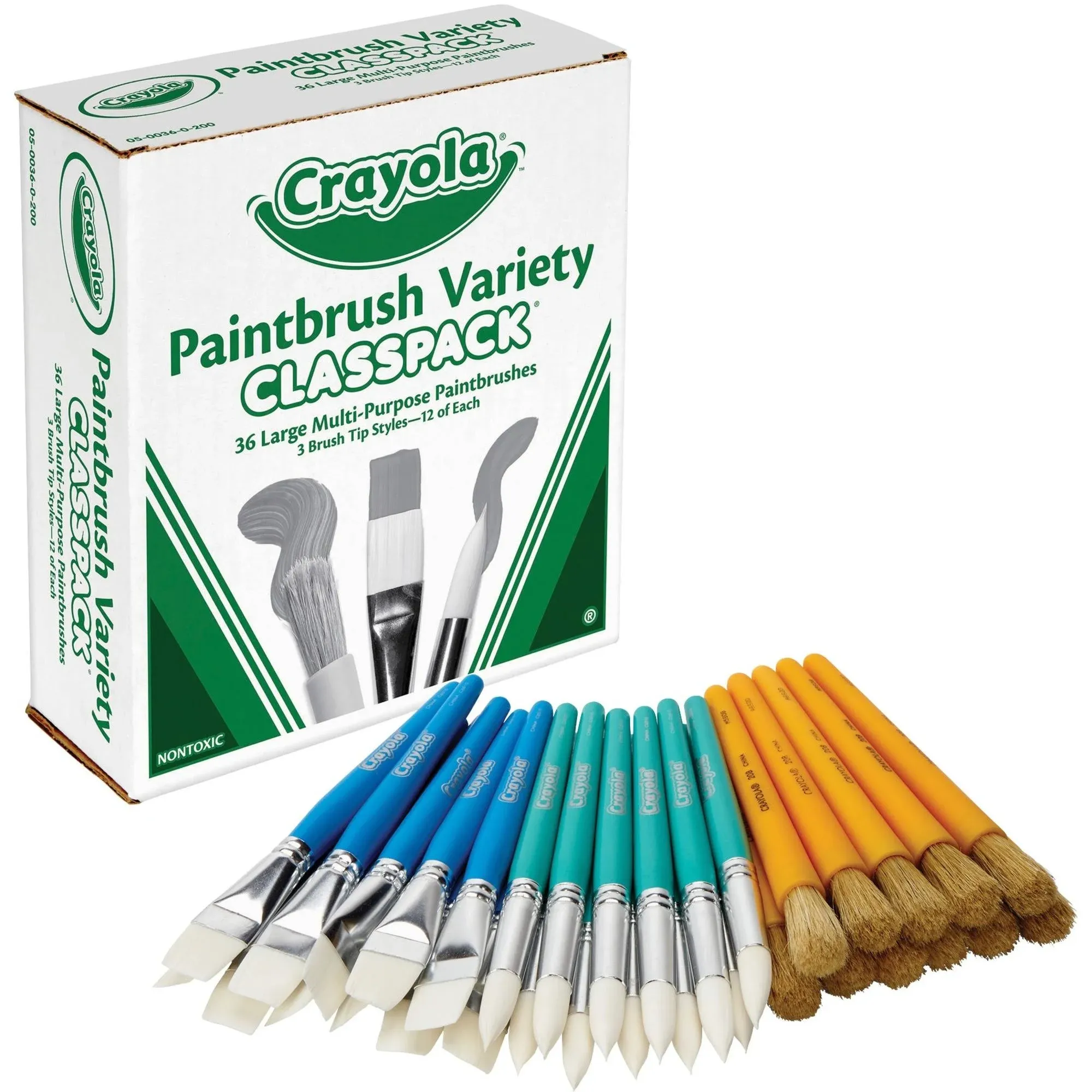 Crayola Large Variety Paint Brush Classpack