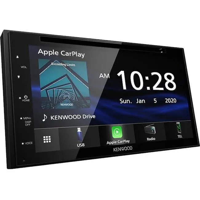 KENWOOD DDX5707S Double Din DVD Car Stereo with Apple Carplay and Android Auto, 6.8 Inch Touchscreen, Bluetooth, Backup Camera Input, Subwoofer Out, USB Port, A/V Input, FM/AM Car Radio