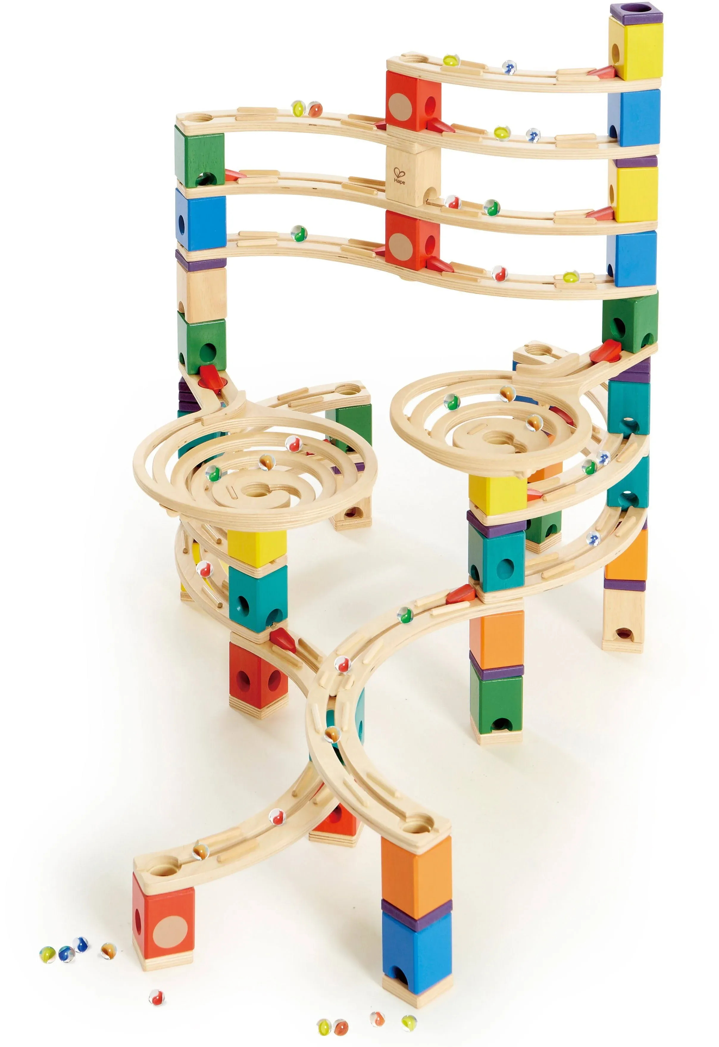 Hape Quadrilla Wooden Marble Run Construction - The Cyclone (Award Winning)