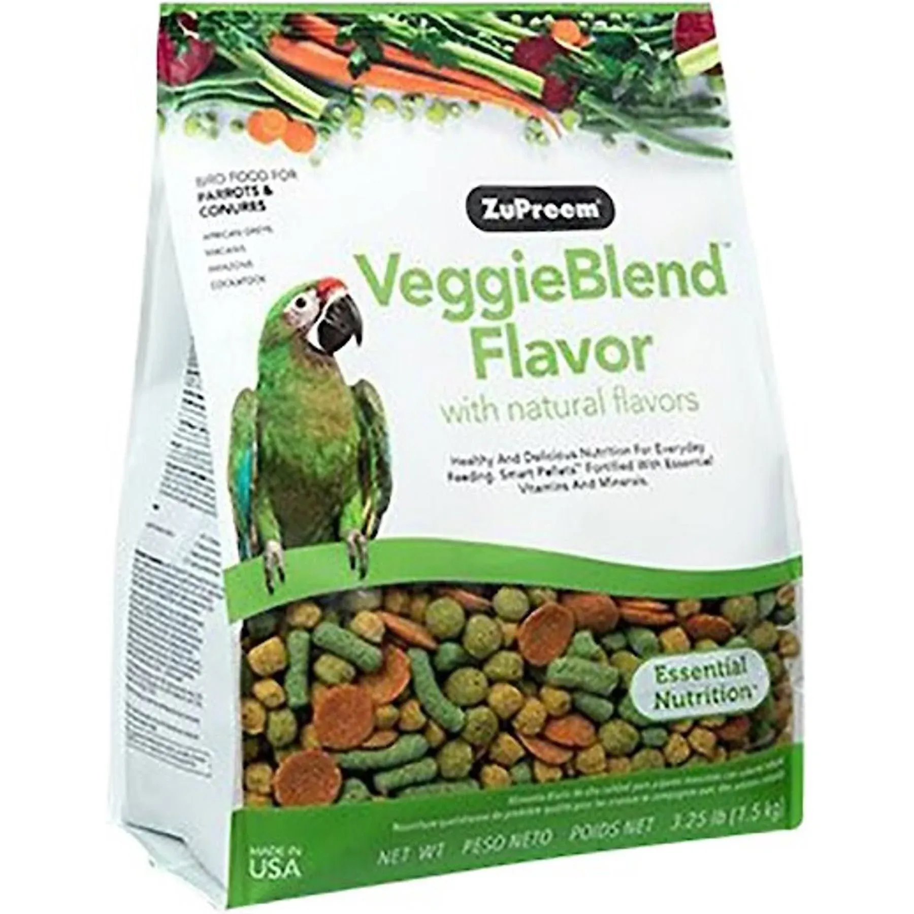 Zupreem VeggieBlend Flavor Bird Food (Large | 17.5lb)