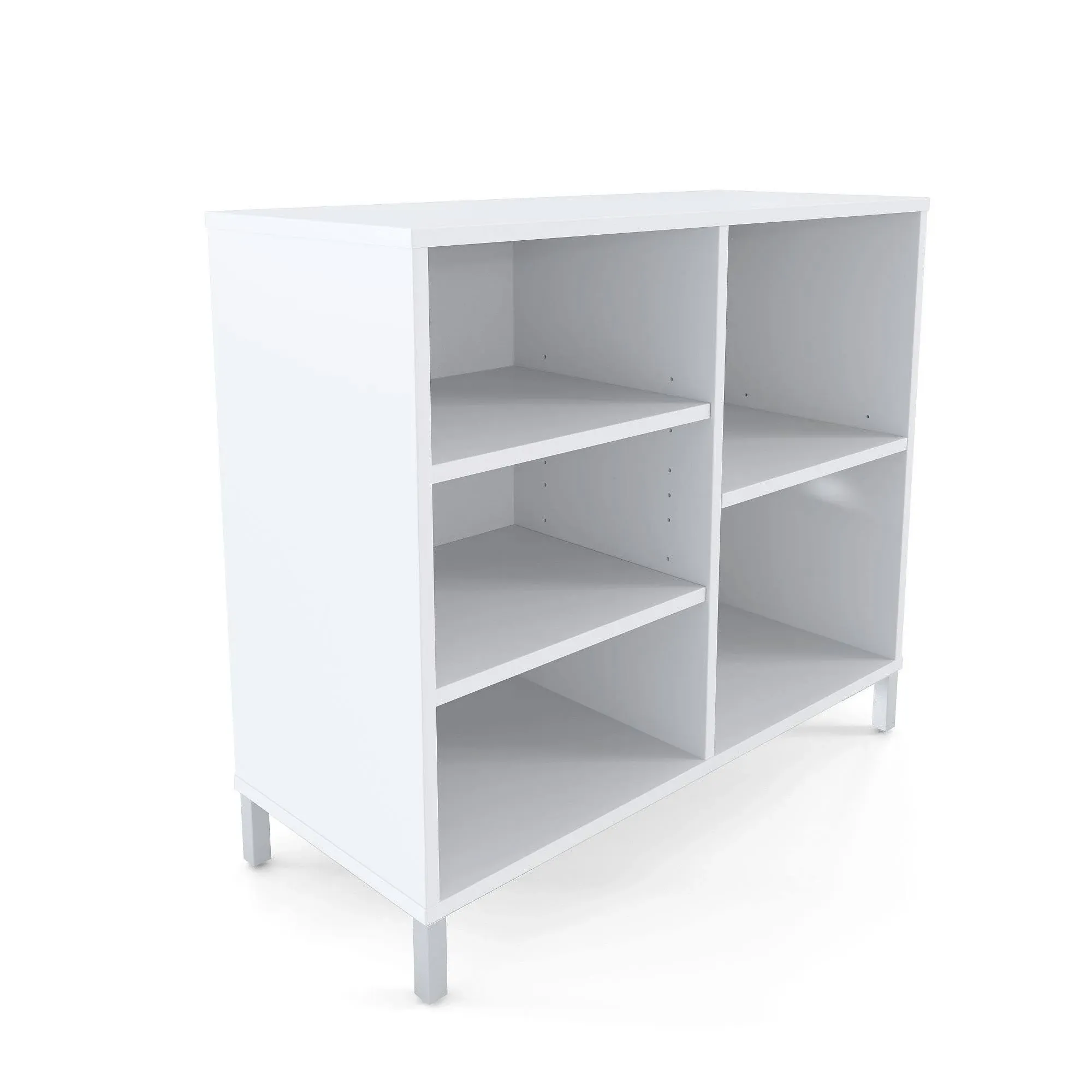 Union &amp; Scale 5-Shelf Bookcase, 36 x 15 x 31.6, White, Each (UOS24398965)