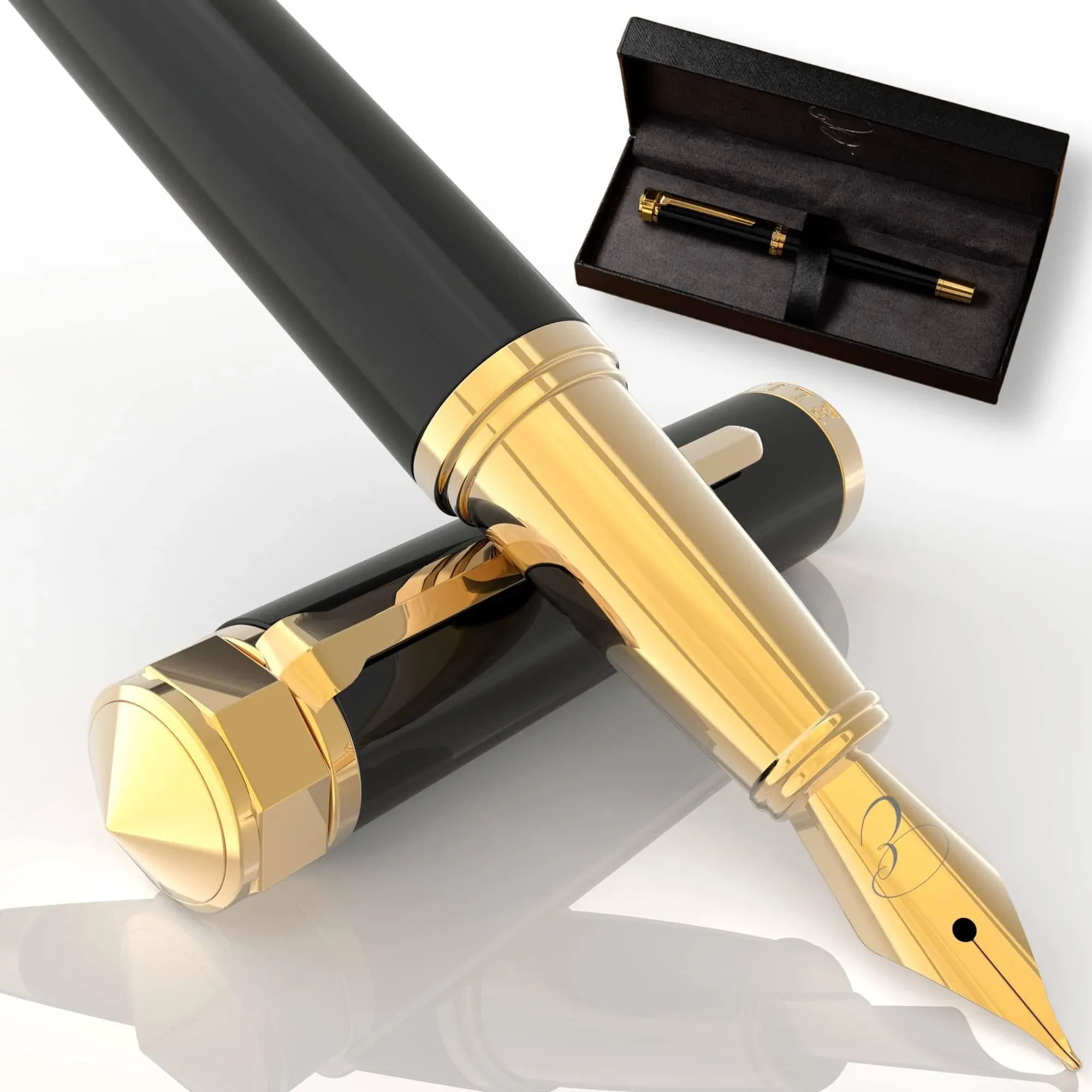 Noble Heritage Fountain Pen Set - Medium Nib | Ellington Pens | Luxury Calligraphy & Fountain Pens