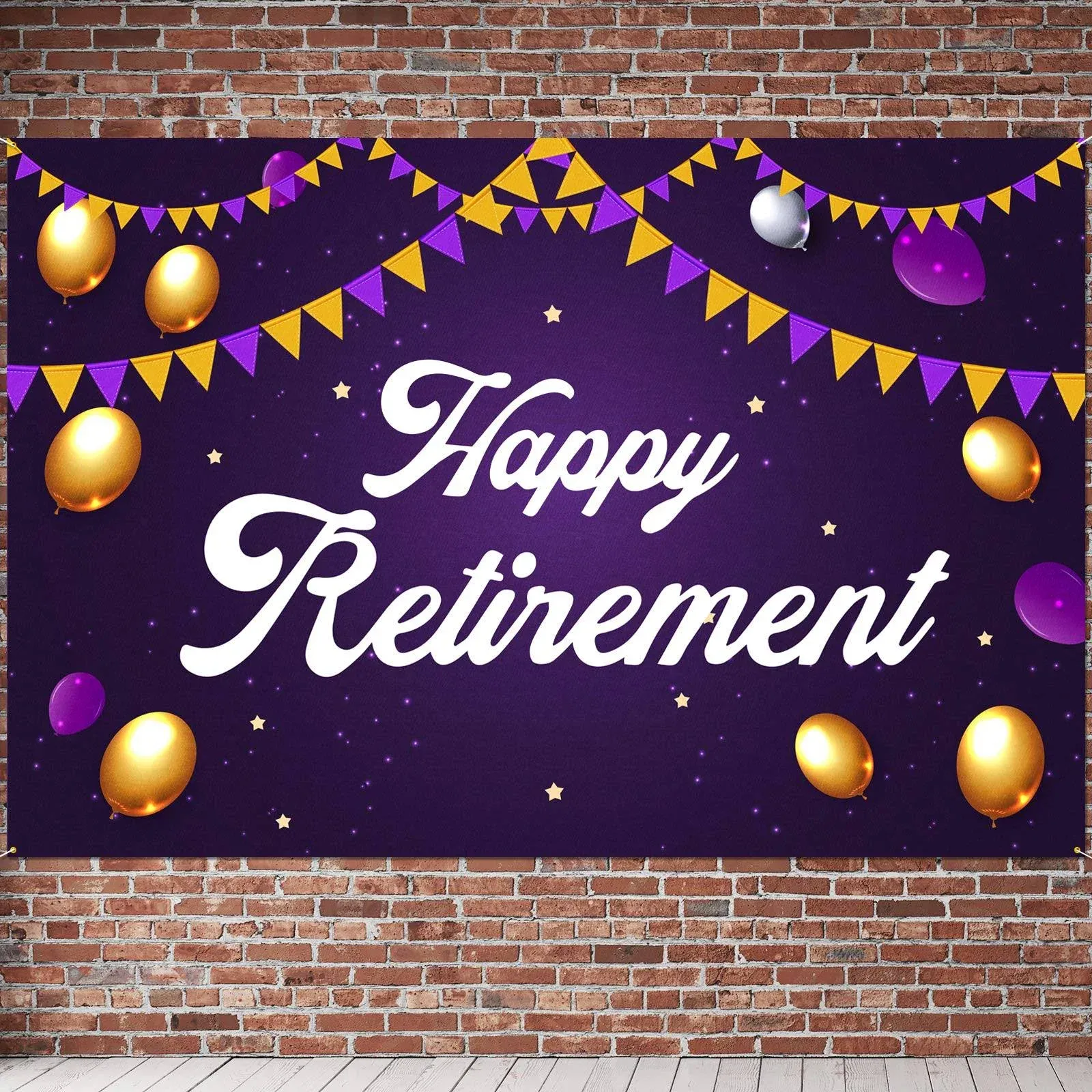 Happy Retirement Backdrop Banner Retirement Party Decorations Supplies for Women