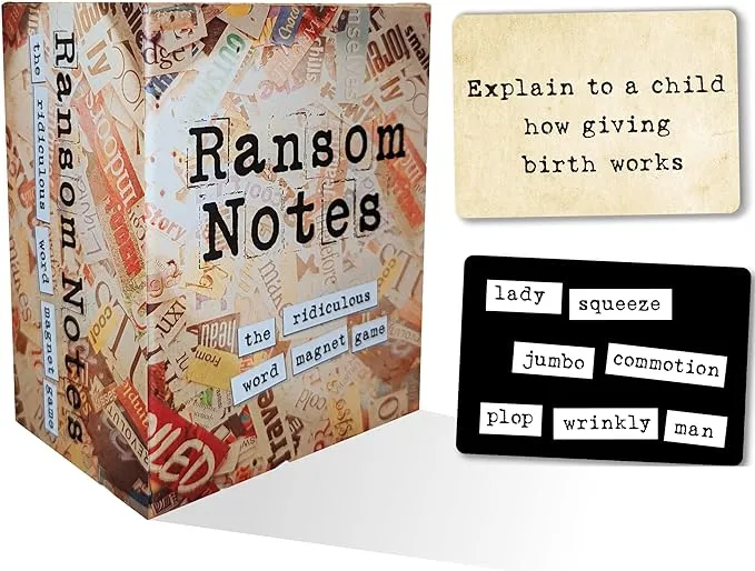 Ransom Notes Expansion Pack One - The Ridiculous Word Magnet Party Game, 3+ Players