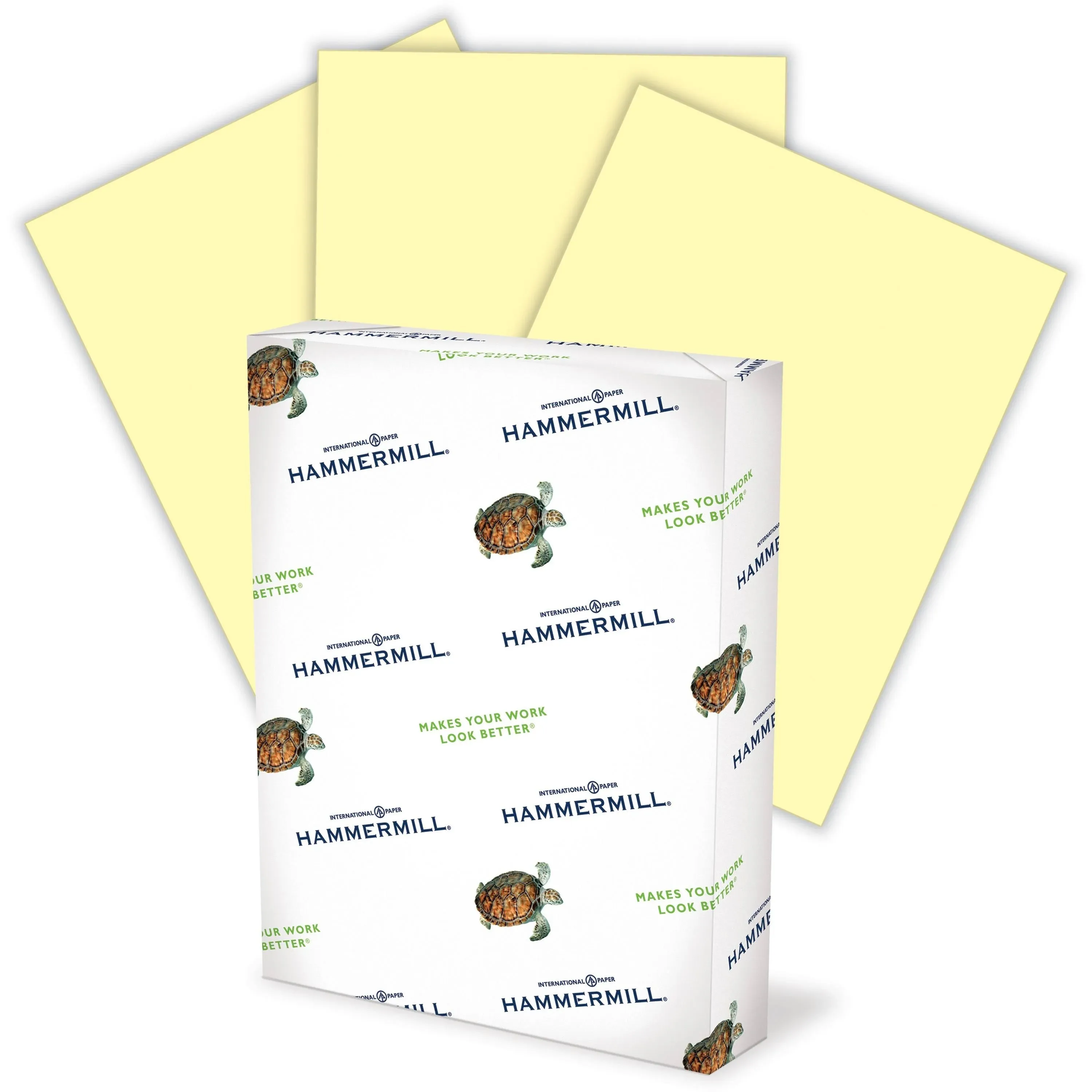 Hammermill Colors Print Paper, 20lb, 8.5 x 11, Canary, 500/Ream