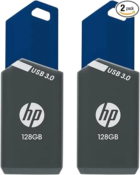 HP x900w  USB 3.0 128GB Flash Jump Drive Gray Blue P-FD128HP900-G<wbr/>E