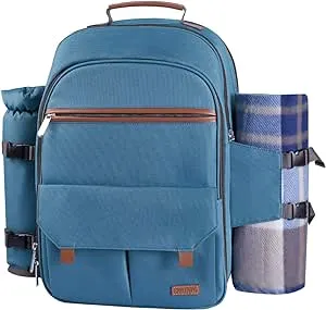 Picnic Backpack Set for 4 Waterproof | Amazing Garden