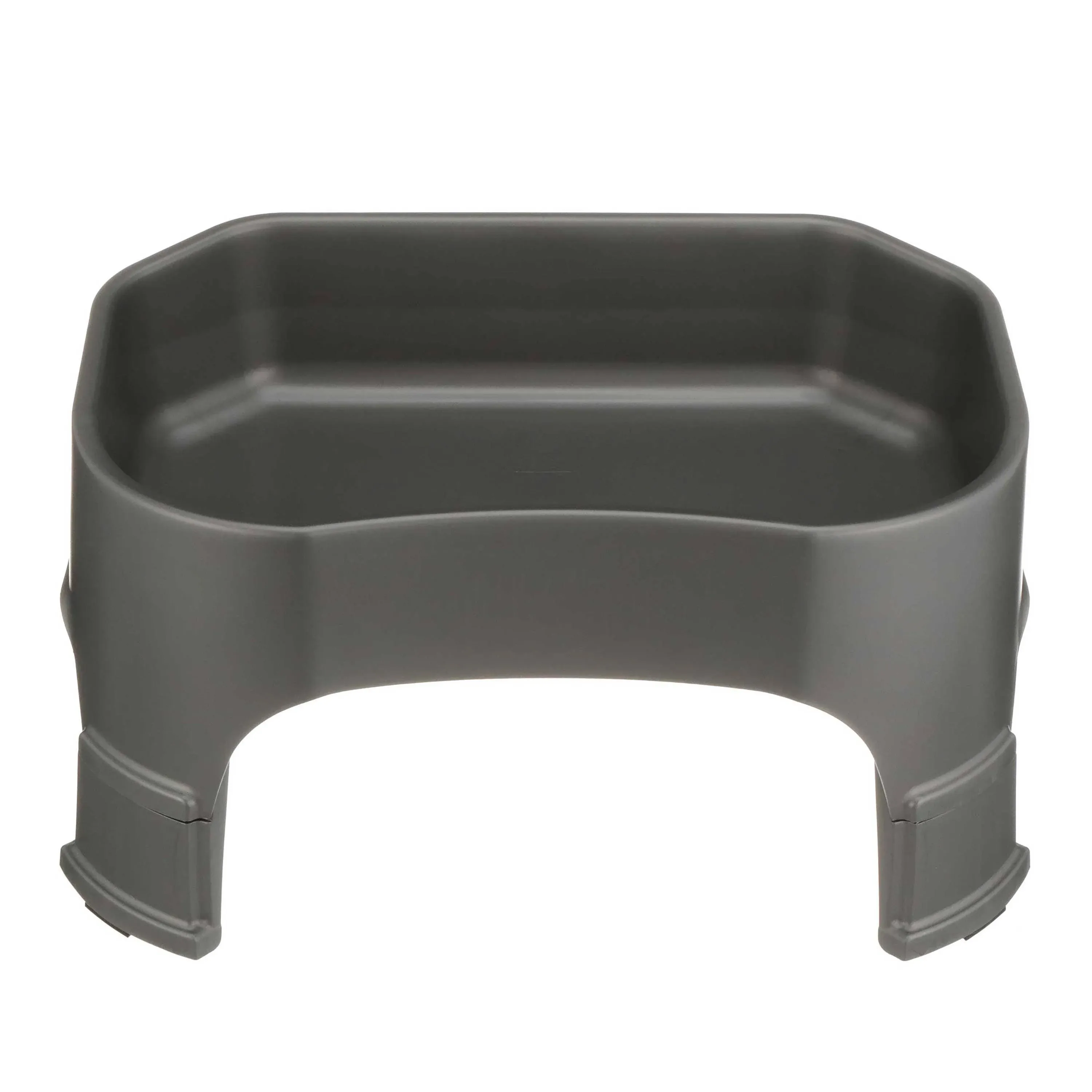 Neater Pets Elevated Giant Bowl for Dogs - Plastic Trough Style Food or Water Bowl, Gunmetal, 2.25 Gallon (288 oz.)