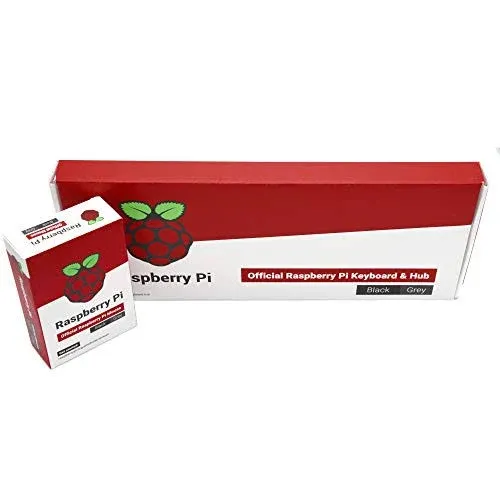 PepperTech Digital Official Raspberry Pi Keyboard &amp; Mouse Value Pack (U.S.Black)