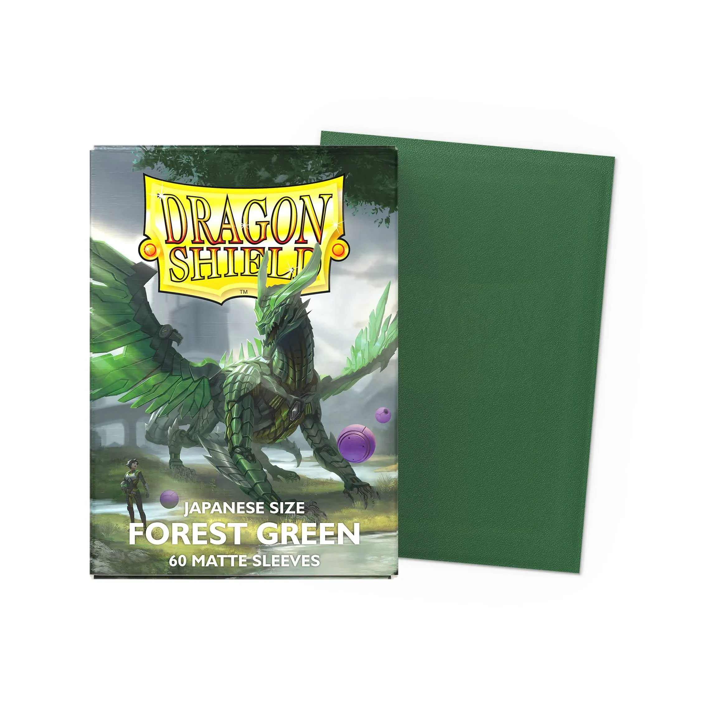 Dragon Shield – Dragon Shield Matte Japanese Forest Green 60 CT Japanese Size Card Sleeves - Yu-Gi-Oh! Card Sleeves Smooth & Tough - Compatible with Yu-Gi-Oh!