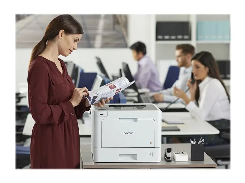 Brother L-8360CDW Series Business Color Laser Printer I Wireless I Mobile Printing I Auto 2-Sided Printing I Up to 33 ppm I 2.7" Color Touchscreen + Printer Cable