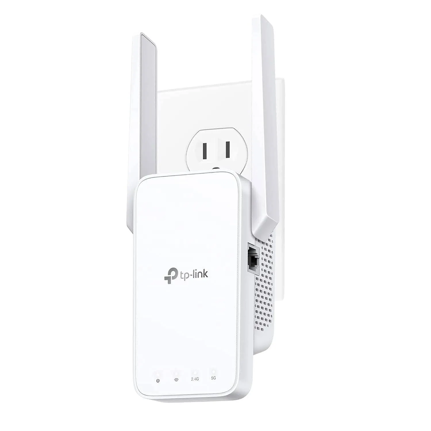 TP-Link Extensor WiFi AC750 (RE215), cubre hasta 1500 pies cuadrados y 20 dispositivos, repetidor inalámbrico de doble banda para el hogar, amplificador de señal de Internet con puerto Ethernet