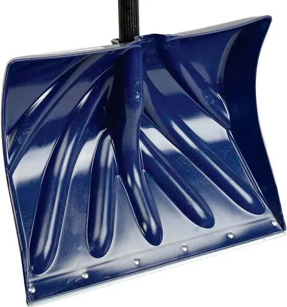 Poly Combo D-Grip Snow Shovels, 13-1/2 in x 18 in, Square Point Blade