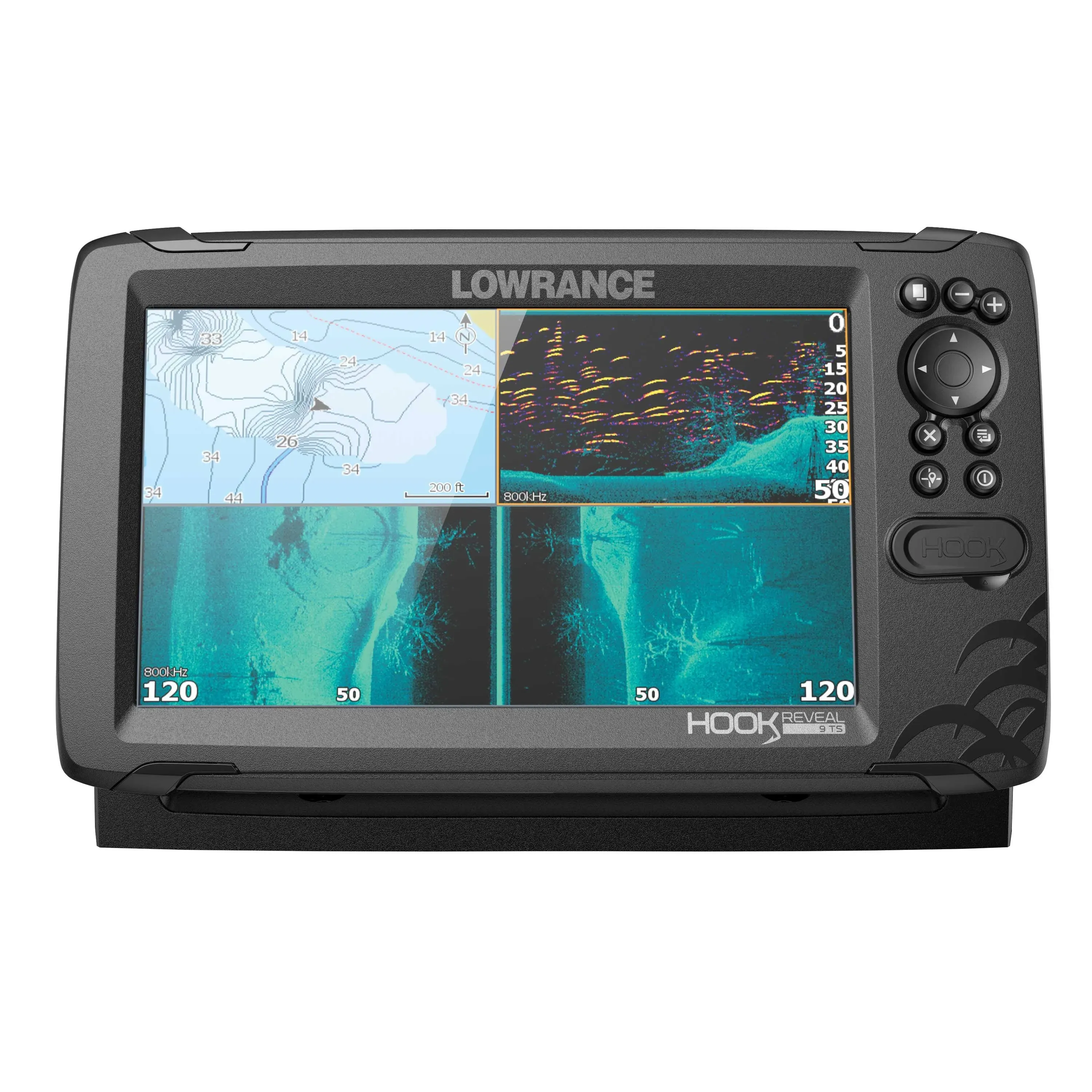 Lowrance HOOK Reveal 9 TripleShot Fishfinder