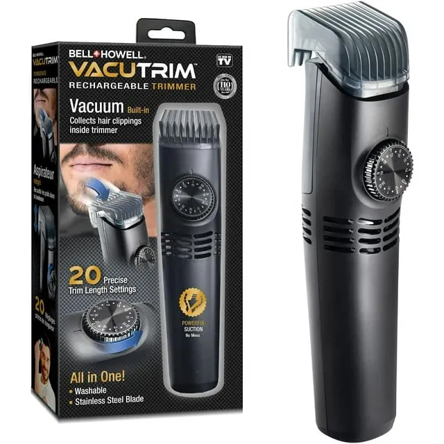 Vacutrim Vacuum Hair Trimmer Rechargeable Shave Cordless Hair Clipper as Seen on TV