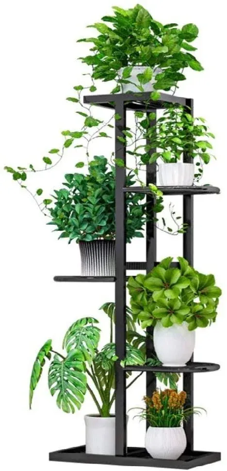 Flower Plant Stand Indoor 5 Tier Metal Plant Stand Flower Pots Stander Display ...