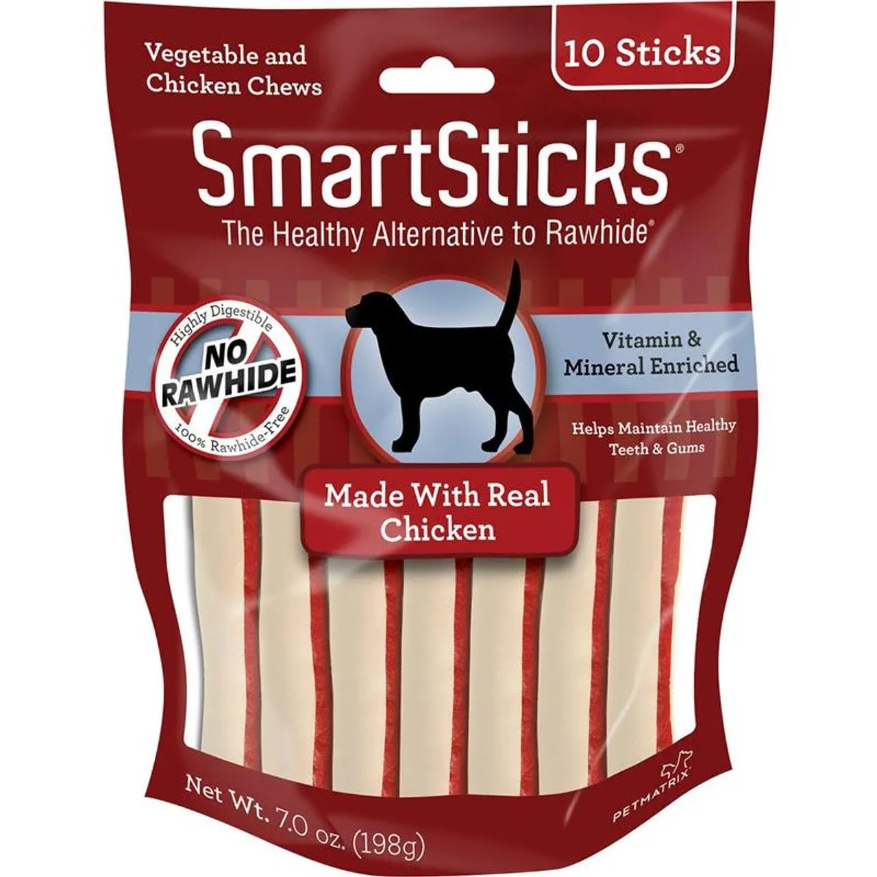 Smart Sticks Dog Chews, Vegetable & Chicken, Sticks - 10 sticks, 7 oz