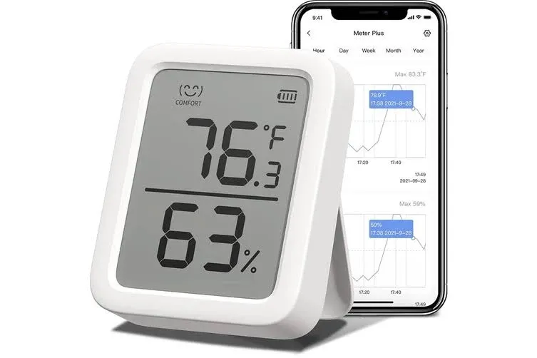 SwitchBot Thermometer Hygrometer, Bluetooth Indoor Meter Plus