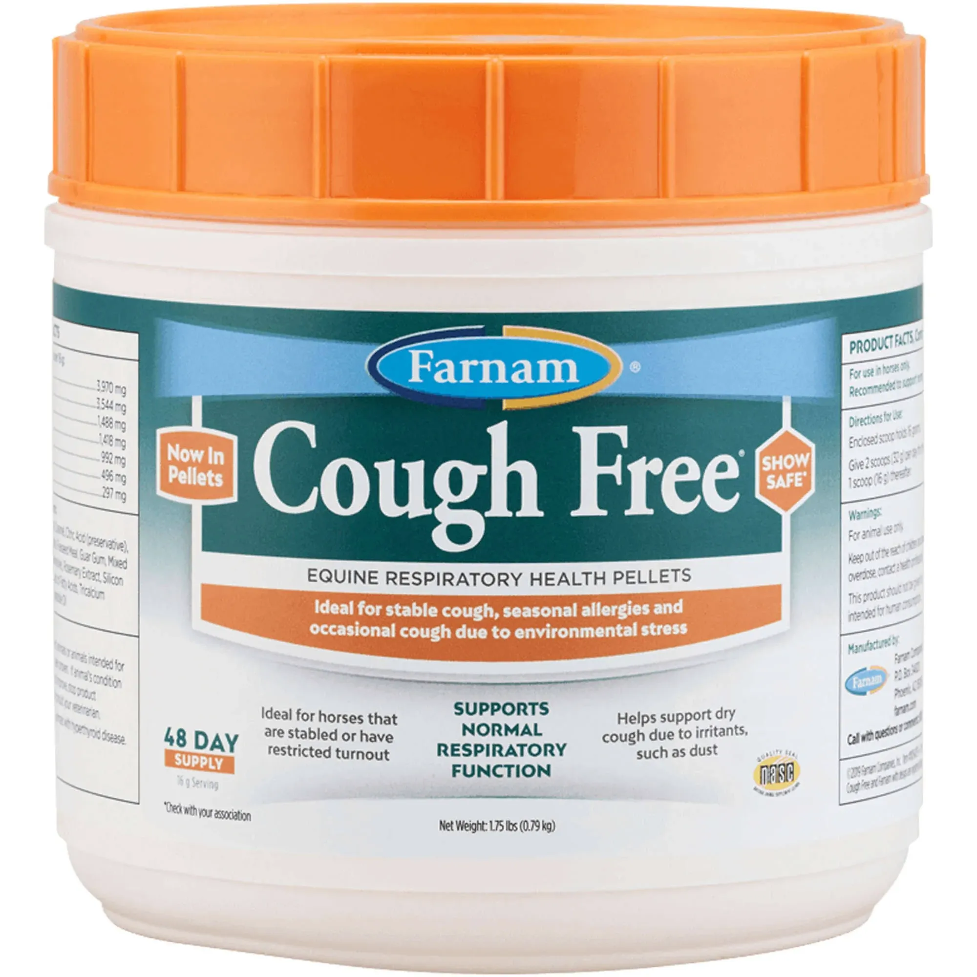 Farnam Cough Free Horse Cough Supplement Pellets