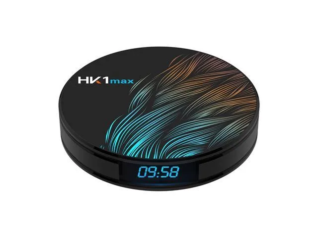 HK1max Android 9.0 Smart TV Box RK3318 Quad Core 64bit 4GB / 32GB UHD 4K Media Player VP9 H.265 2.4G / 5G WiFi BT4.0 Display Screen DLNA Miracast.