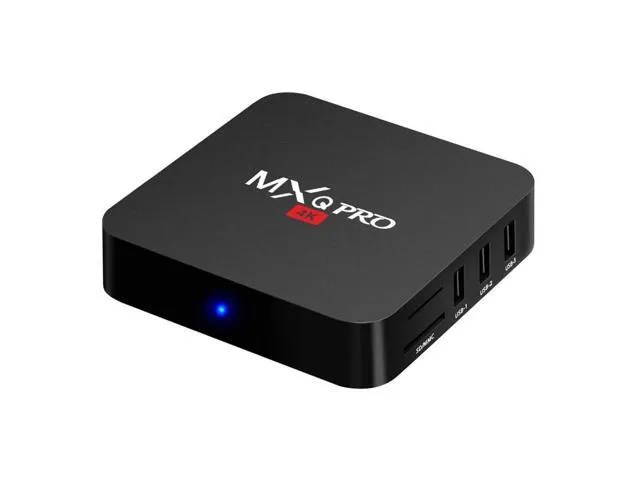 MXQ Pro P281 Android 7.1.2 TV Box Player with 1GB, 8GB ROM - EU Plug/Amlogic S905W Quad-core Android 7.1.2 1GB 8GB 4K Smart TV Box - Black