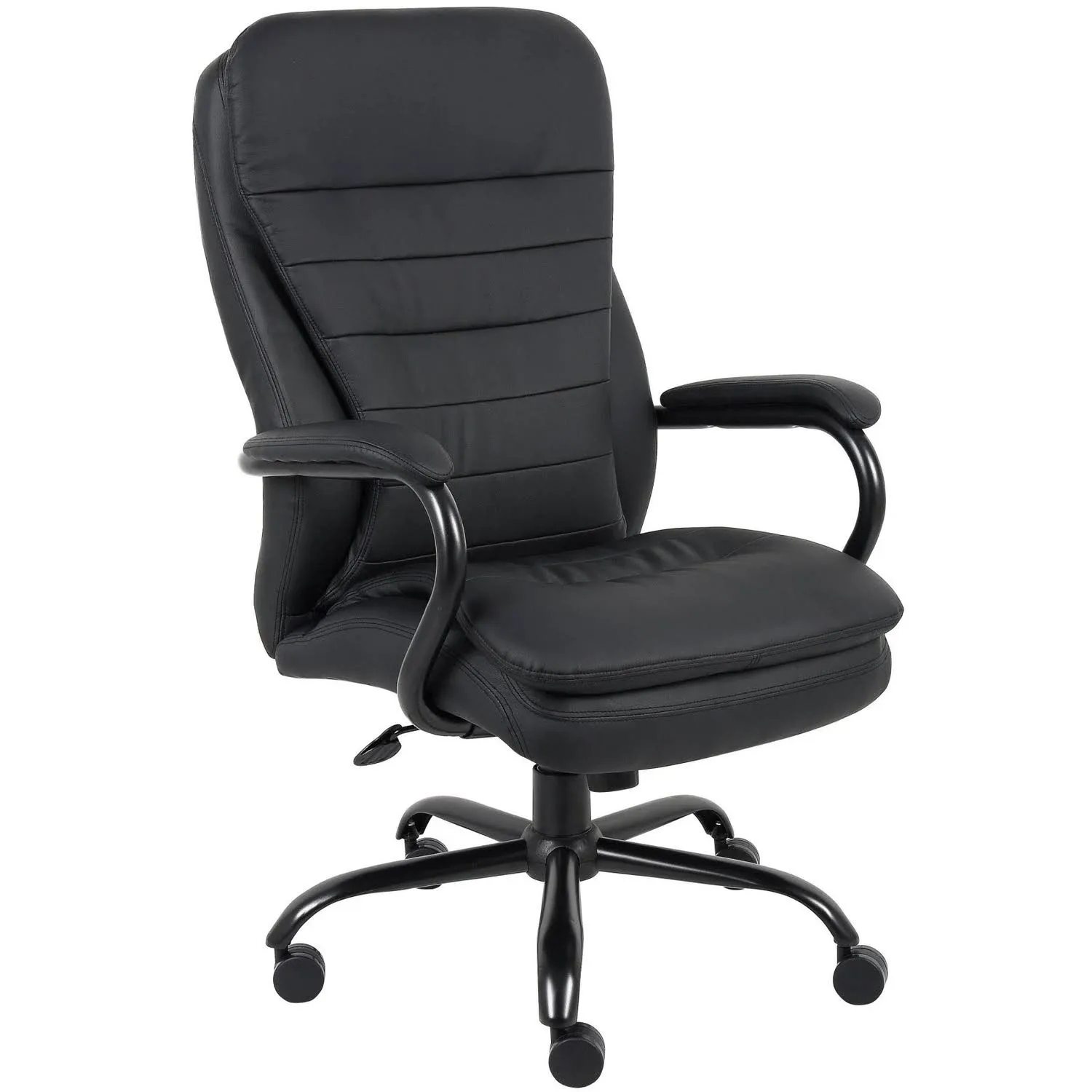 Boss Office B991-BB Double Plush Leather Office Chair, Brown