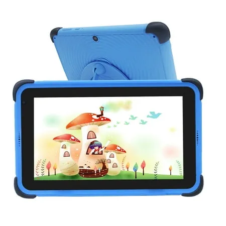 CWOWDEFU Kids Tablet 7 inch 32GB COPPA Certified Children's Learning Tablets Android 13 Tableta WiFi Tablette for Children Toddler Boys, Blue