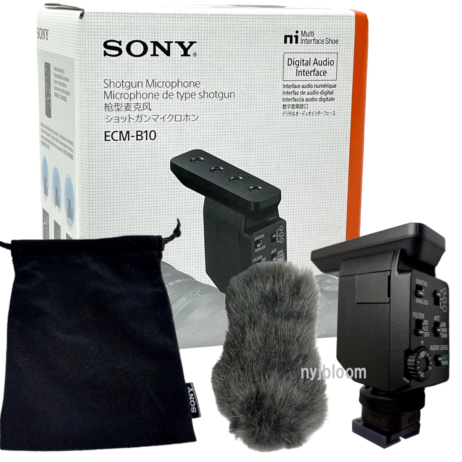 New SONY ECM-B10 Camera-Mount Digital Shotgun Microphone