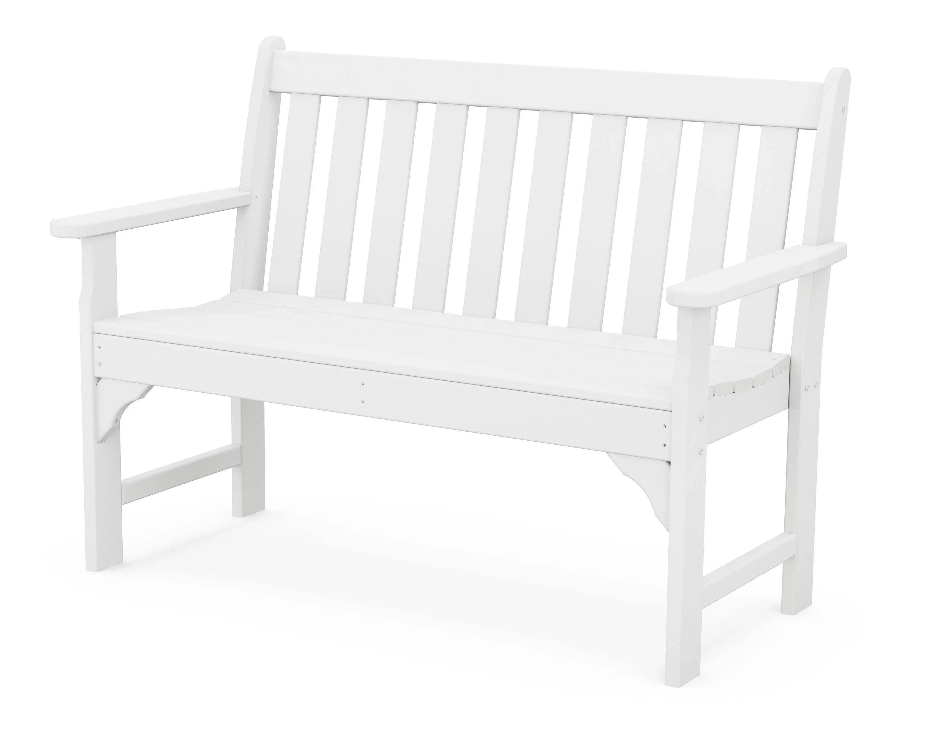 Vineyard 48 in. White Patio Bench