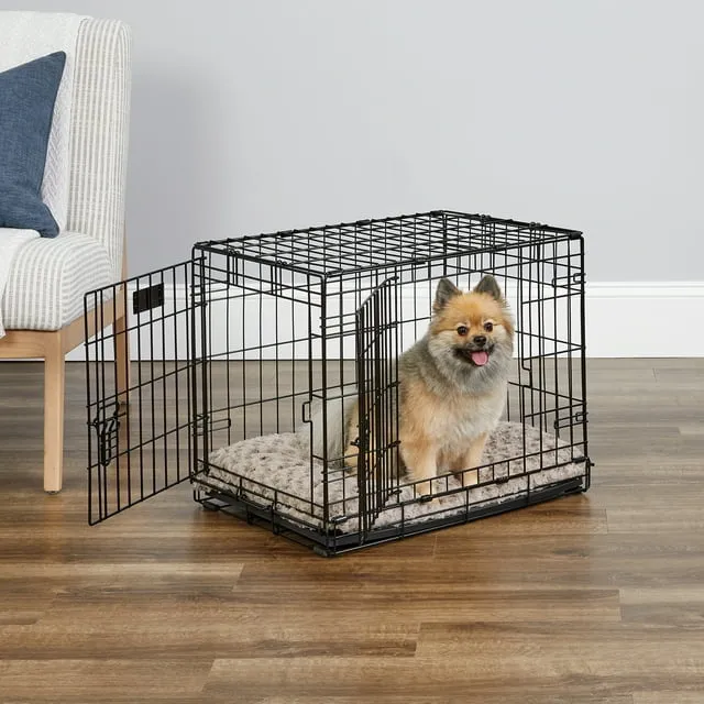 MidWest iCrate Fold & Carry Double Door Collapsible Wire Dog Crate